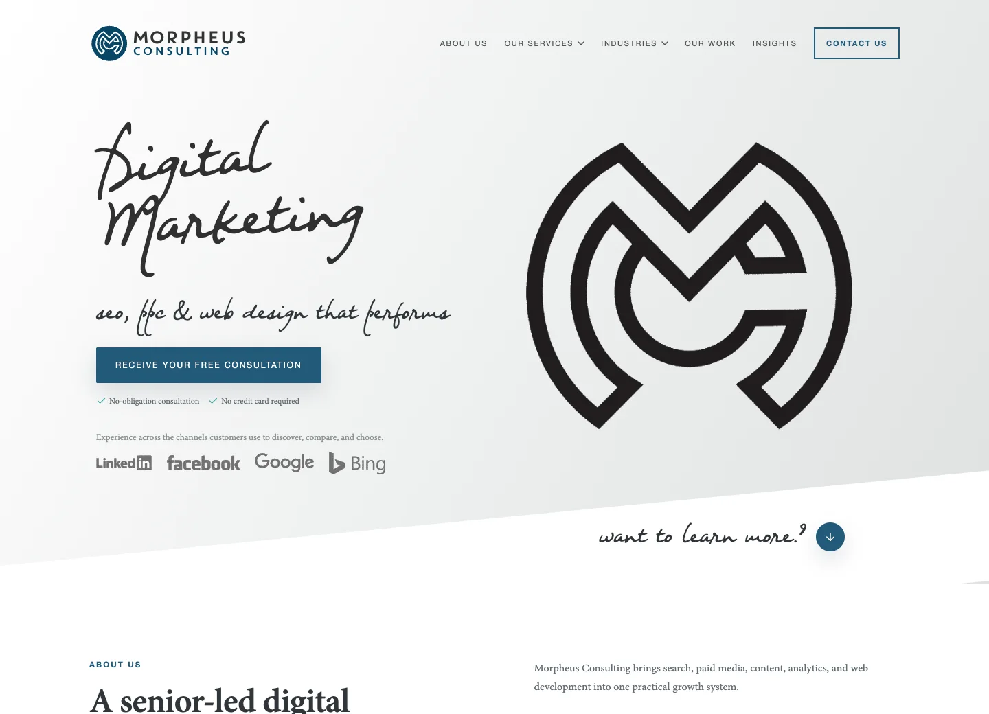 Morpheus Consulting homepage